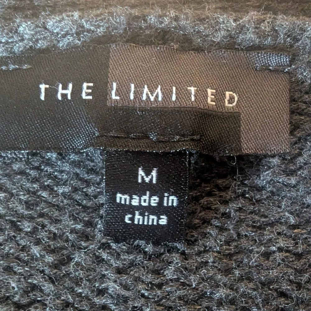 The Limited Women's Charcoal Geometric Cardigan, Size Medium